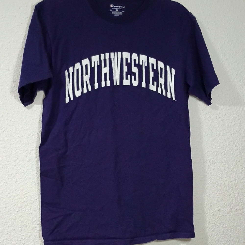 Champion Purple Northwestern Crew Neck T-Shirt